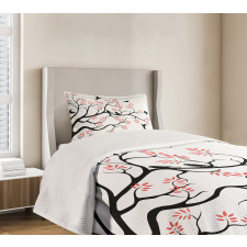 Mockingbird on Plane Tree Bedspread Set