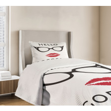 Red Lipstick Bedspread Set