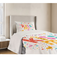 Retro Romantic Cartoon Bedspread Set