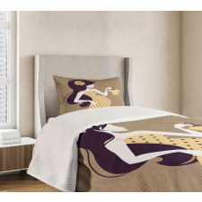 Pregnant Lady Mom Bedspread Set