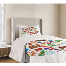 Traditional Noel Joy Bedspread Set