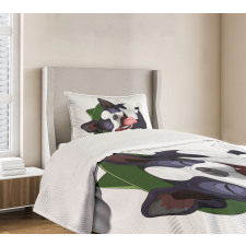 Cheerful Terrier Bedspread Set