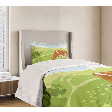 Alpine Meadow Nature Bedspread Set