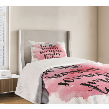 Calligraphy Watercolors Bedspread Set