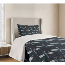 Cartoon Bug Pattern Bedspread Set