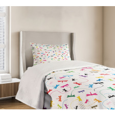 Spring Wildlife Motif Bedspread Set