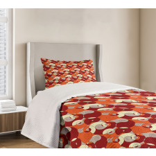 Retro Spirals Twirls Bedspread Set