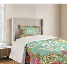 Sketch of Spring Blooms Bedspread Set