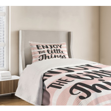 Hand Drawn Calligraphy Bedspread Set