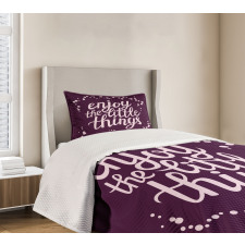 Motivation Boost Phrase Bedspread Set