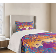 Ornamental Elephant Bedspread Set