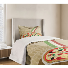 Italian Food Colloseum Bedspread Set