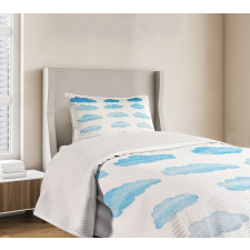 Blended Watercolor Style Bedspread Set