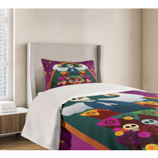 Angel Skull Altar Bedspread Set