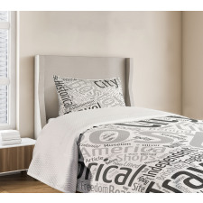 Worldcloud for Tourists Bedspread Set