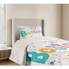 Doodle Hand Drawn Bedspread Set