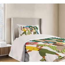 Line Dance Holiday Bedspread Set