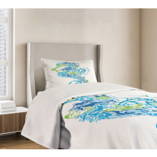 Curvy and Wavy Forms Bedspread Set