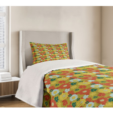 Chrysanthemum and Lily Bedspread Set