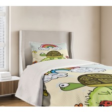 Cartoon Hill Nature Bedspread Set