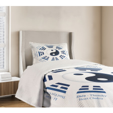 Trigrams I-Ching Names Bedspread Set