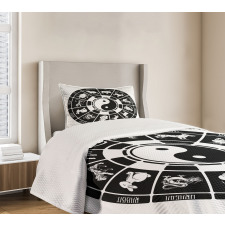 Chinese Horoscope Wheel Bedspread Set