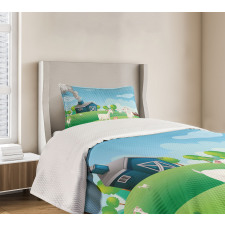 Pleasant Farm Life Bedspread Set