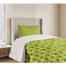 Love Nature Hearts Leaves Bedspread Set