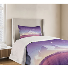 Mountain Scenery Bedspread Set