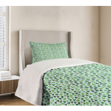 Green Silhouettes Bedspread Set