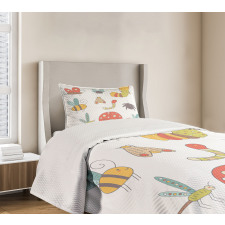 Nursery Doodle Bugs Bedspread Set