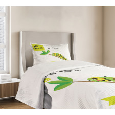 Zoo Alphabet Theme Bedspread Set