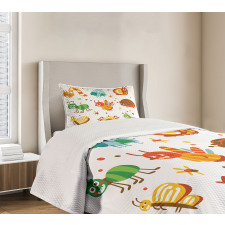 Butterfly Spider Bug Bedspread Set