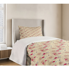 Spring Season Bugs Bedspread Set