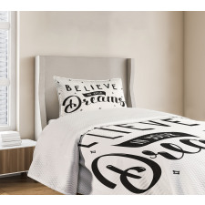 Self Confidence Phrase Bedspread Set