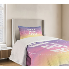 Mountains and Dreamy Sky Bedspread Set