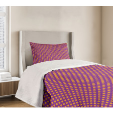 Polka Dot Inspired Pattern Bedspread Set