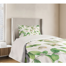 Springtime Floral Buds Bedspread Set