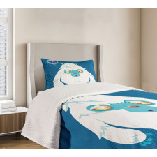 Goofy Cartoon Monster Bedspread Set