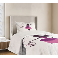 Girl Butterfly Cage Bedspread Set