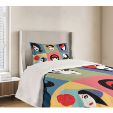 Pop Art Portraits Bedspread Set