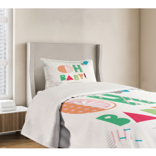 Flat Art Geometric Bedspread Set