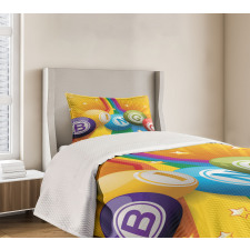 Colorful Balls Rainbow Bedspread Set