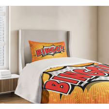 Cartoon Speech Bubble Bedspread Set