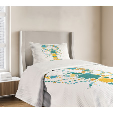 Pointillist Colorful Bedspread Set