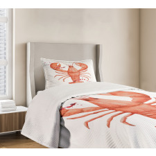 Fresh Organic Seafood Bedspread Set