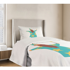 Cheerful Magician Book Bedspread Set