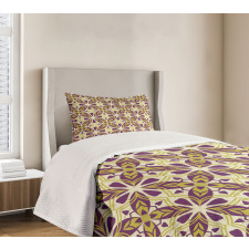 Oriental Floral Tiles Bedspread Set