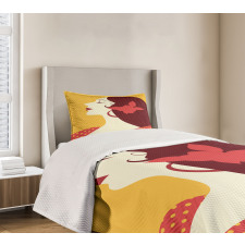 Retro Flamenco Woman Bedspread Set