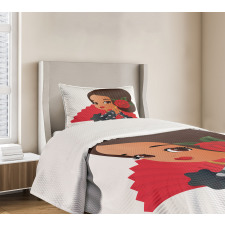 Chibi Flamenco Costume Bedspread Set